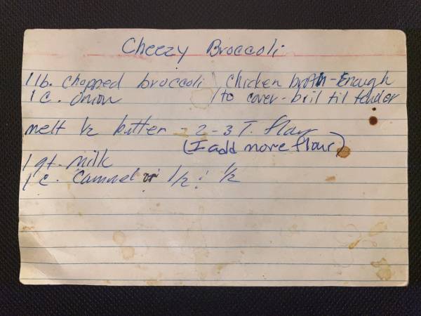 Original recipe card IMG_9440