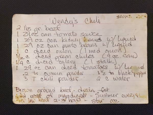Original recipe card IMG_9442