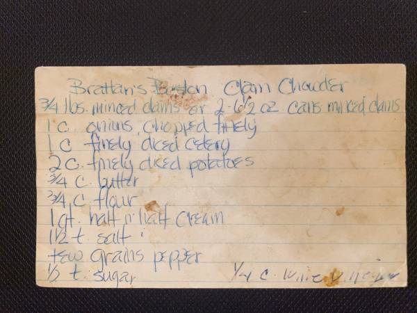 Original recipe card IMG_9460