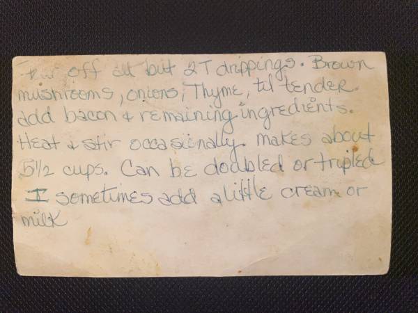 Original recipe card IMG_9463