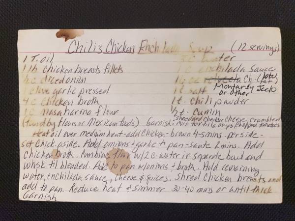 Original recipe card IMG_9467