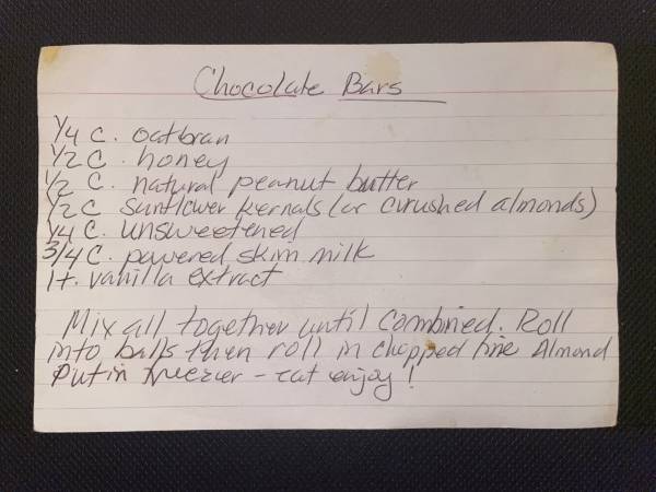Original recipe card IMG_9479