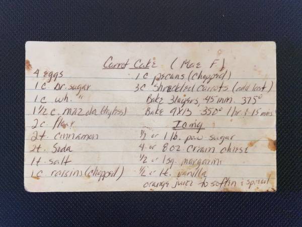 Original recipe card IMG_9489