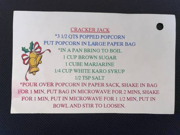 Original recipe card IMG_9497