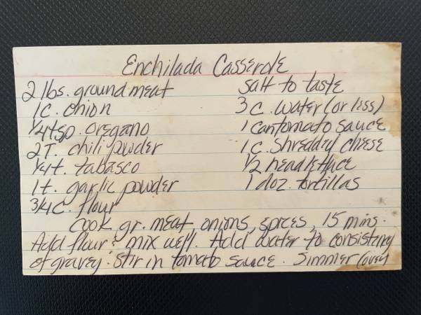 Original recipe card IMG_9500