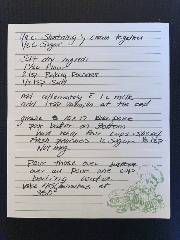 Original recipe card IMG_9514