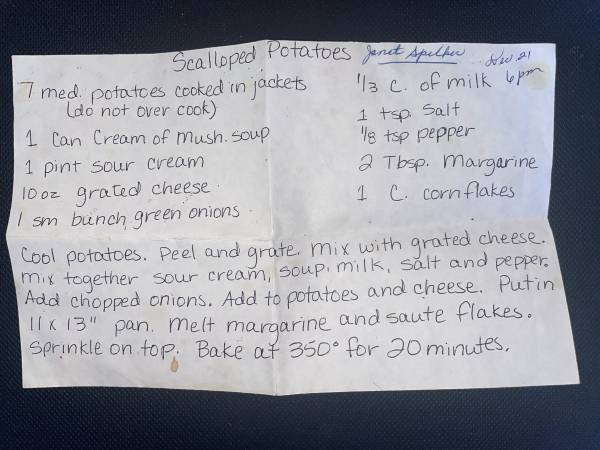 Original recipe card IMG_9529
