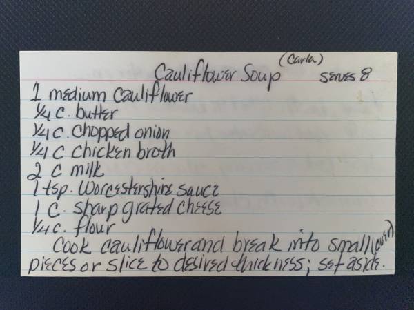 Original recipe card IMG_9533