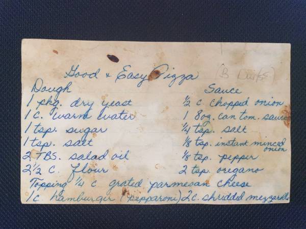 Original recipe card IMG_9538