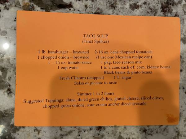 Original recipe card IMG_9546