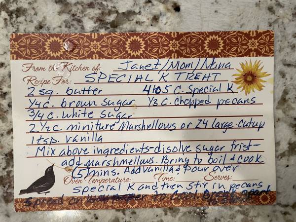 Original recipe card IMG_9552