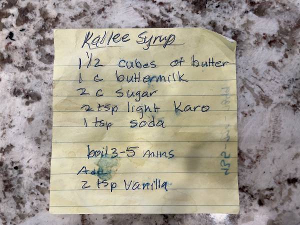 Original recipe card IMG_9556